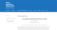 Desktop Screenshot of nowamatura.edu.pl
