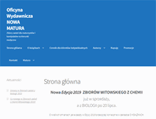 Tablet Screenshot of nowamatura.edu.pl